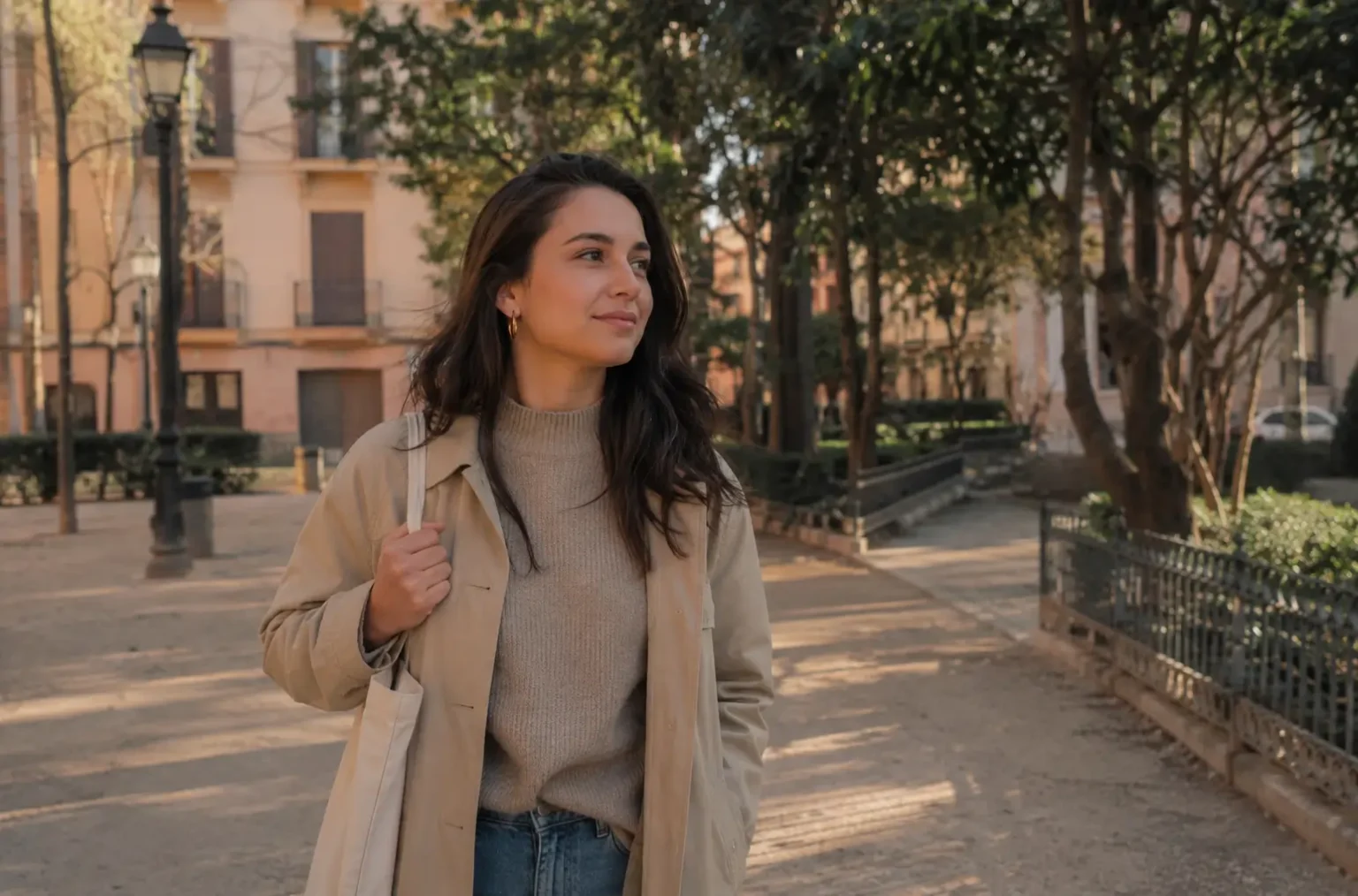 Cómo aceptar que se acabó: la mejor guía para soltar y sanar 41 Mujer caminando en un parque mientras empieza a recuperarse tras una ruptura amorosa