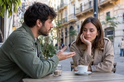 Mi ex quiere ser mi amigo y propone hablar en una terraza mientras su expareja se muestra distante